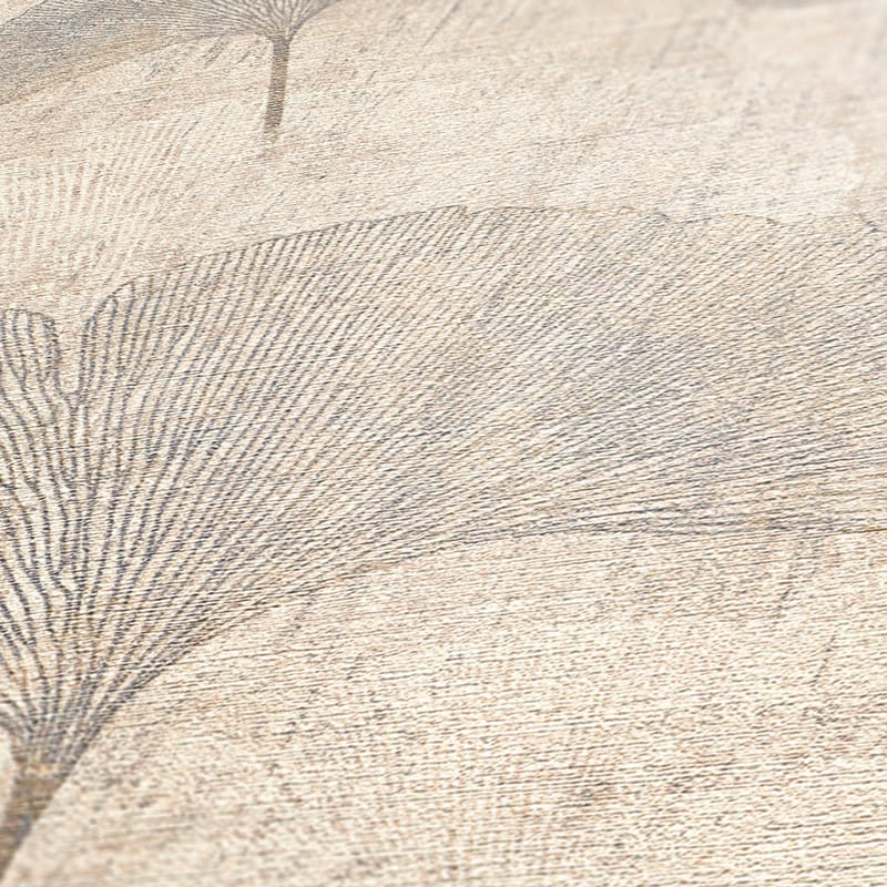 Blommig Tapet Cuba Ovävd Beige Metallic - AS Creation - Inredning - Väggdekor - Tapet & tapettillbehör - Mönstrad tapet
