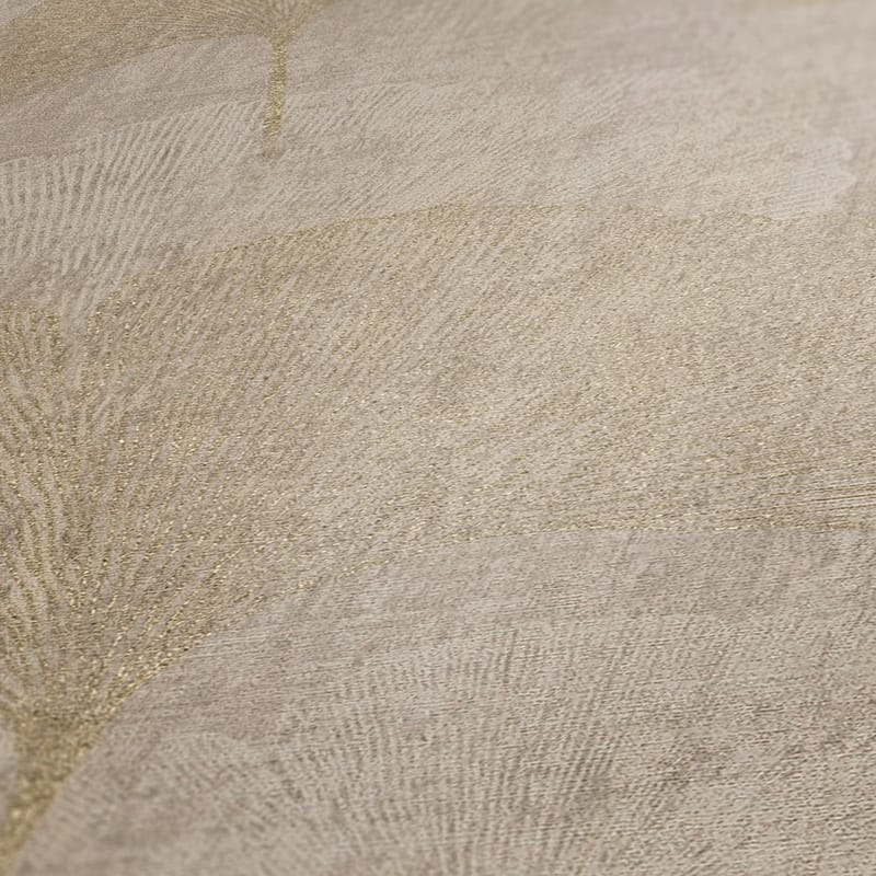 Blommig Tapet Cuba Ovävd Beige Metallic - AS Creation - Inredning - Väggdekor - Tapet & tapettillbehör - Mönstrad tapet