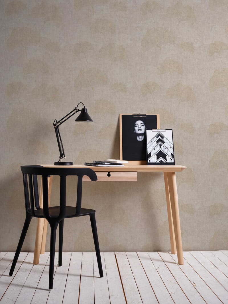 Blommig Tapet Cuba Ovävd Beige Metallic - AS Creation - Inredning - Väggdekor - Tapet & tapettillbehör - Mönstrad tapet