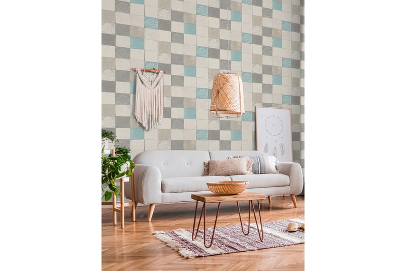Bricka Tapet New Walls Finca Home Ovävd - AS Creation - Inredning - Väggdekor - Tapet & tapettillbehör - Mönstrad tapet