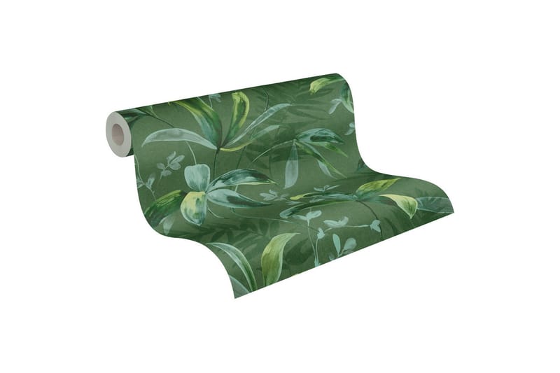 Jungle Tapet Jungle Chic Ovävd Grön - AS Creation - Inredning - Väggdekor - Tapet & tapettillbehör - Mönstrad tapet