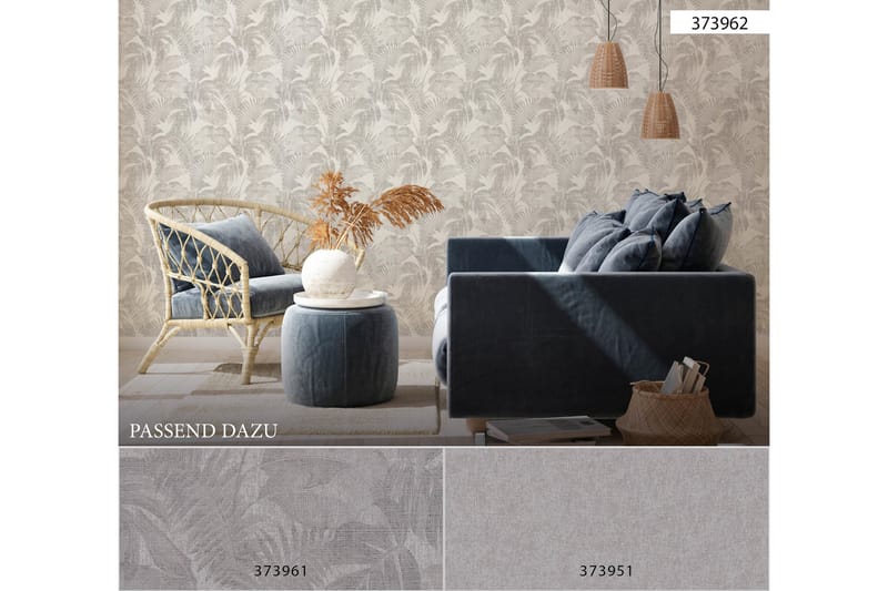 Jungle Tapet New Walls Cosy & Relax Ovävd - AS Creation - Inredning - Väggdekor - Tapet & tapettillbehör - Mönstrad tapet