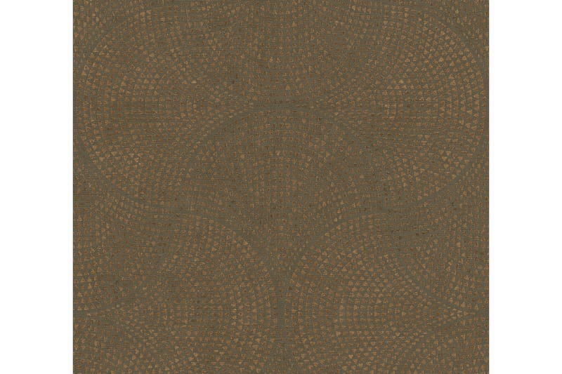 Mönstrad Tapet Cuba Ovävd Brun Metallic - AS Creation - Inredning - Väggdekor - Tapet & tapettillbehör - Mönstrad tapet
