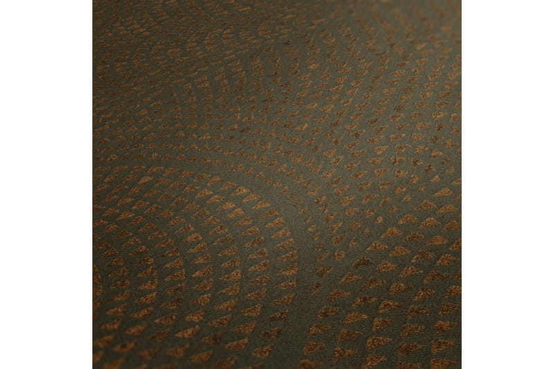 Mönstrad Tapet Cuba Ovävd Brun Metallic - AS Creation - Inredning - Väggdekor - Tapet & tapettillbehör - Mönstrad tapet