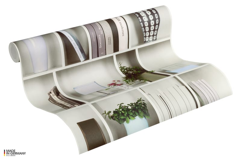 Motif Tapet Authentic Walls Ovävd Vit - AS Creation - Inredning - Väggdekor - Tapet & tapettillbehör - Mönstrad tapet