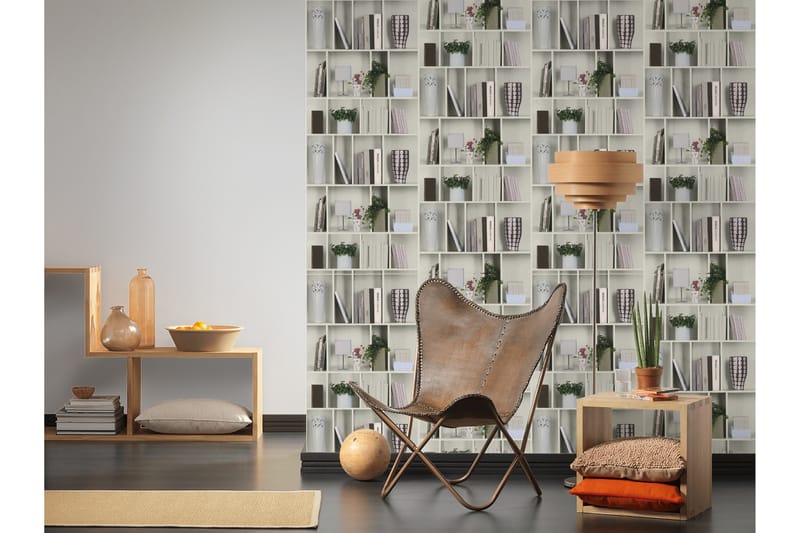 Motif Tapet Authentic Walls Ovävd Vit - AS Creation - Inredning - Väggdekor - Tapet & tapettillbehör - Mönstrad tapet
