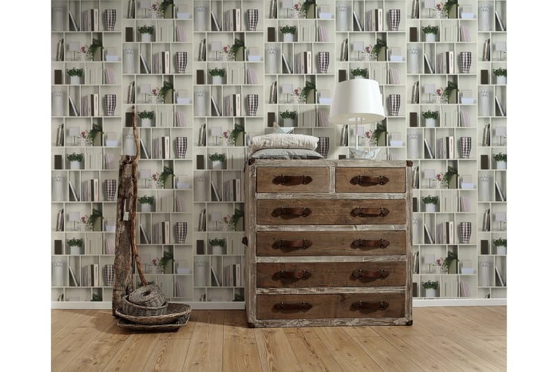 Motif Tapet Authentic Walls Ovävd Vit - AS Creation - Inredning - Väggdekor - Tapet & tapettillbehör - Mönstrad tapet