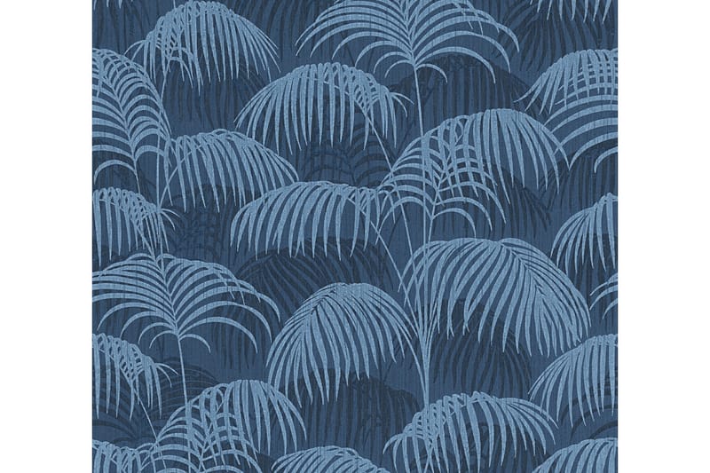 Palm tree Tapet Tessuto 2 Ovävd Blå - AS Creation - Inredning - Väggdekor - Tapet & tapettillbehör - Mönstrad tapet