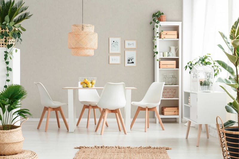 Slät Tapet Cuba Ovävd Beige Cream - AS Creation - Kökstapet - Mönstrad tapet - Vinyltapet