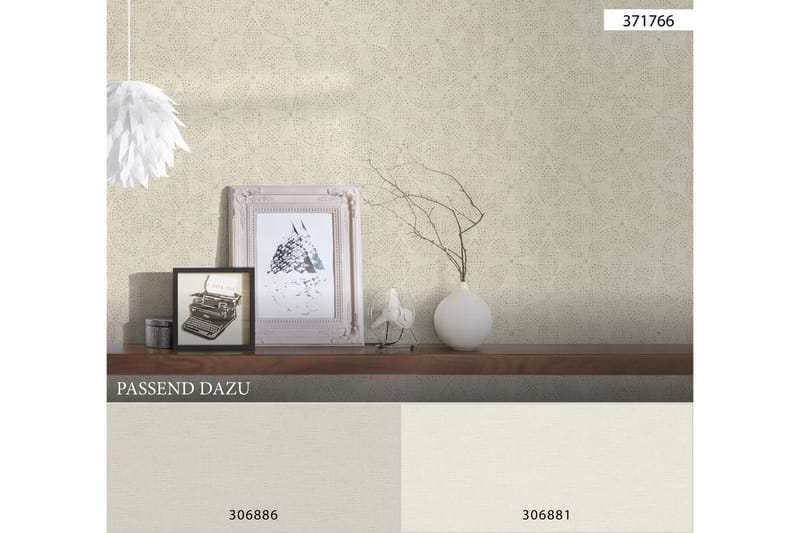 Slät Tapet Ethnic Origin Ovävd Beige - AS Creation - Inredning - Väggdekor - Tapet & tapettillbehör - Mönstrad tapet