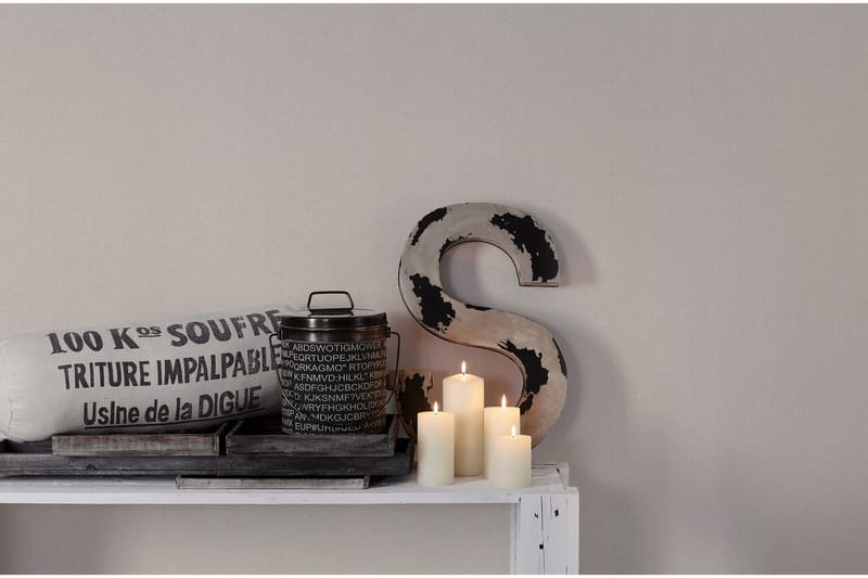 Slät Tapet Hygge Ovävd Beige - AS Creation - Inredning - Väggdekor - Tapet & tapettillbehör - Mönstrad tapet