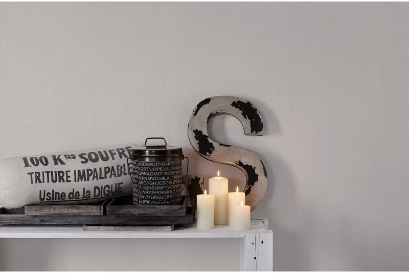Slät Tapet Hygge Ovävd Cream Beige - AS Creation - Inredning - Väggdekor - Tapet & tapettillbehör - Mönstrad tapet