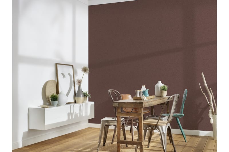 Slät Tapet New Elegance Ovävd Brun - AS Creation - Inredning - Väggdekor - Tapet & tapettillbehör - Mönstrad tapet