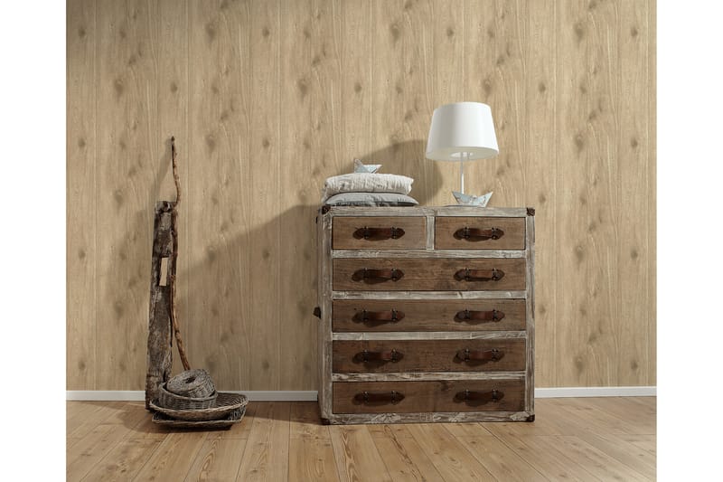 Wood effect Tapet Authentic Walls Ovävd - AS Creation - Inredning - Väggdekor - Tapet & tapettillbehör - Mönstrad tapet