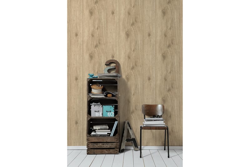 Wood effect Tapet Authentic Walls Ovävd - AS Creation - Inredning - Väggdekor - Tapet & tapettillbehör - Mönstrad tapet