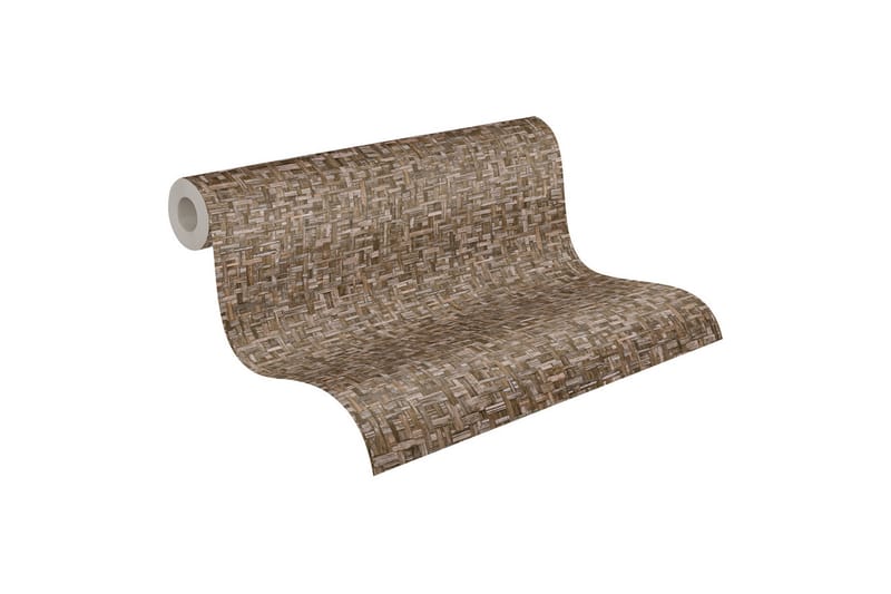 Wood effect Tapet Jungle Chic Ovävd Brun - AS Creation - Inredning - Väggdekor - Tapet & tapettillbehör - Mönstrad tapet