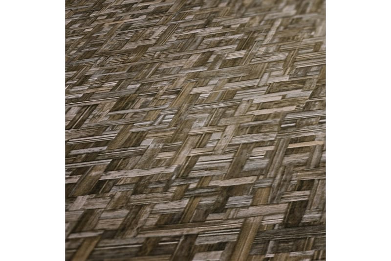 Wood effect Tapet Jungle Chic Ovävd Brun - AS Creation - Inredning - Väggdekor - Tapet & tapettillbehör - Mönstrad tapet