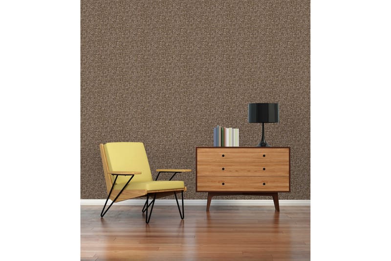 Wood effect Tapet Jungle Chic Ovävd Brun - AS Creation - Inredning - Väggdekor - Tapet & tapettillbehör - Mönstrad tapet
