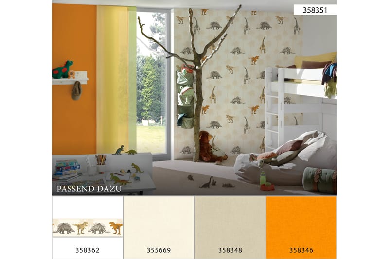 Border Little Stars Ovävd Beige Orange - AS Creation - Inredning - Väggdekor - Tapet & tapettillbehör - Tapettillbehör - Tapetbård
