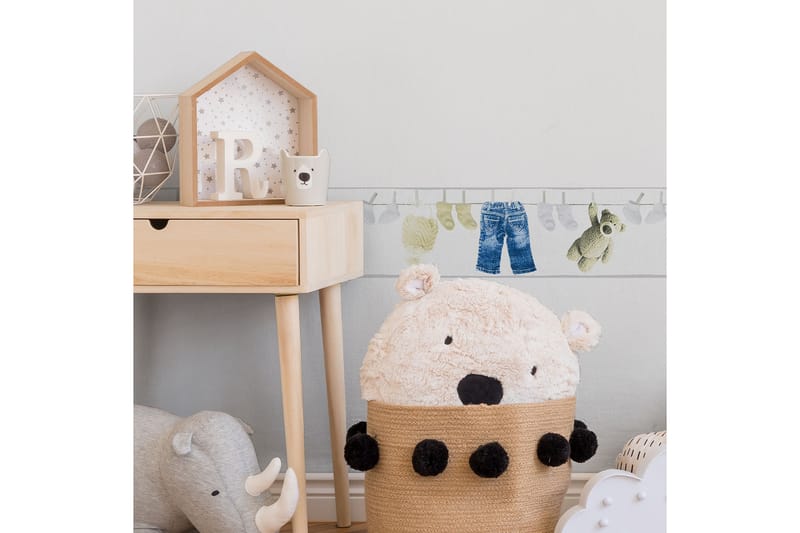 Border Little Stars Ovävd Blå Cream Vit - AS Creation - Inredning - Väggdekor - Tapet & tapettillbehör - Tapettillbehör - Tapetbård