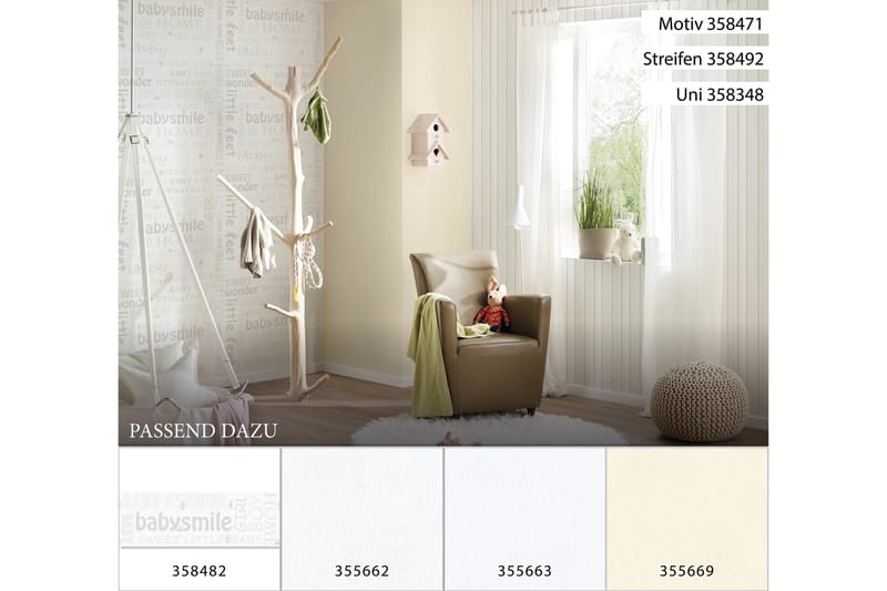 Border Little Stars Ovävd Cream Guld Vit - AS Creation - Inredning - Väggdekor - Tapet & tapettillbehör - Tapettillbehör - Tapetbård
