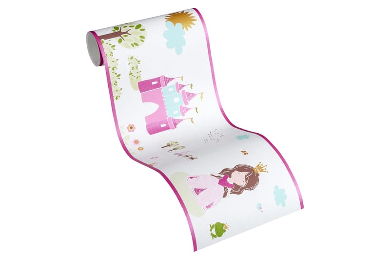 Border Little Stars Ovävd Rosa Vit Pink - AS Creation - Inredning - Väggdekor - Tapet & tapettillbehör - Tapettillbehör - Tapetbård