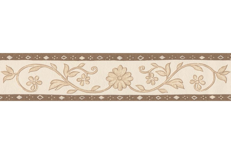 Border Only Borders Papper Brun Beige Cream - AS Creation - Tapetbård