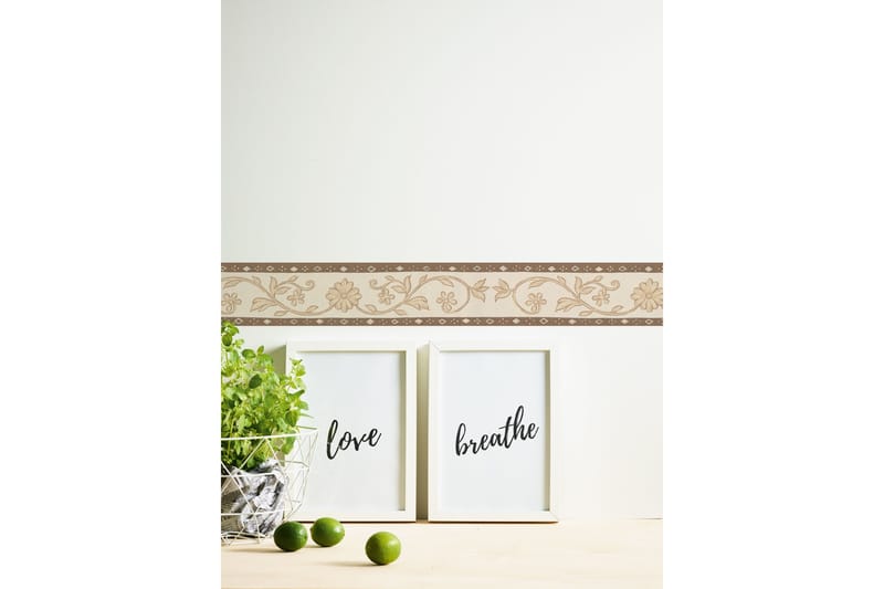 Border Only Borders Papper Brun Beige Cream - AS Creation - Inredning - Väggdekor - Tapet & tapettillbehör - Tapettillbehör - Tapetbård