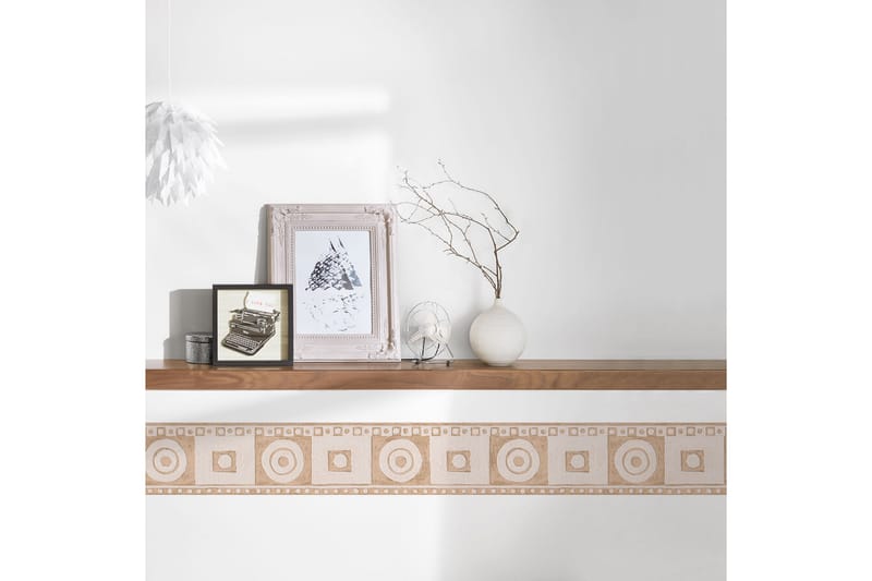 Border Only Borders Papper Beige Röd Cream - AS Creation - Inredning - Väggdekor - Tapet & tapettillbehör - Tapettillbehör - Tapetbård