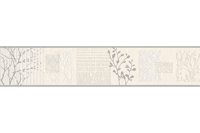 Självhäftande border Only Borders Grå Silver - AS Creation - Inredning - Väggdekor - Tapet & tapettillbehör - Tapettillbehör - Tapetbård