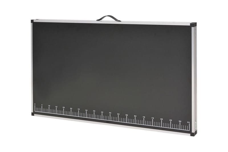 Hopfällbart tapetbord MDF och aluminium 200x60x78 cm - Svart - Inredning - Väggdekor - Tapet & tapettillbehör - Tapettillbehör - Tapetbord