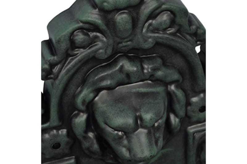 Väggfontän lejonhuvud - Grön - Väggdekor