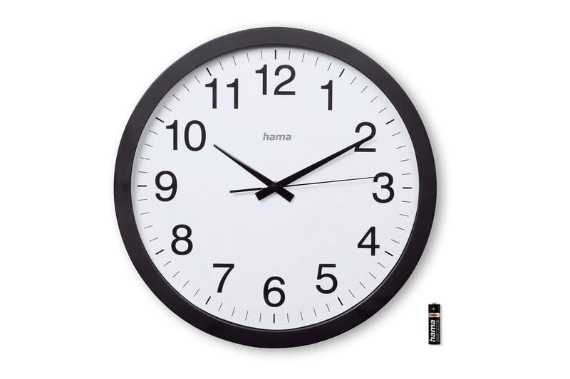 Väggklocka Hama Aruba 40 cm - Svart - Inredning - Väggdekor - Väggklocka & väggur