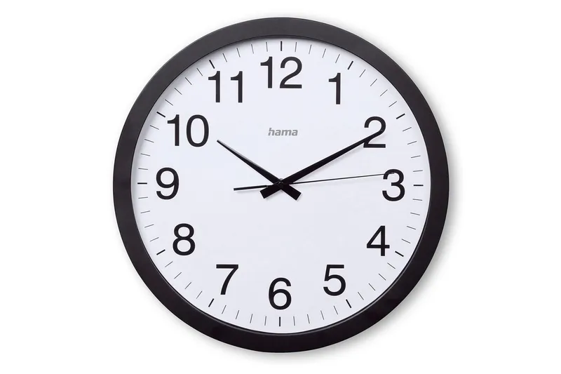 Väggklocka Hama Aruba 40 cm - Svart - Inredning - Väggdekor - Väggklocka & väggur