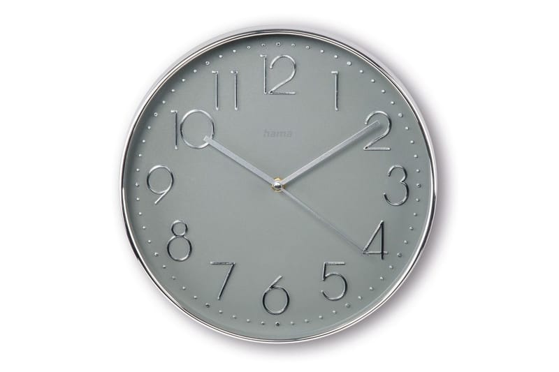 Väggklocka Hama Corsica 30 cm - Silver - Inredning - Väggdekor - Väggklocka & väggur