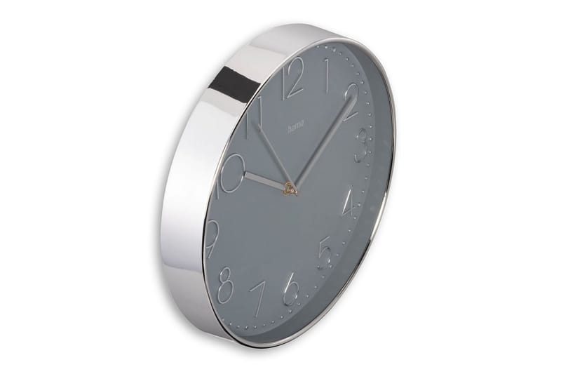 Väggklocka Hama Corsica 30 cm - Silver - Inredning - Väggdekor - Väggklocka & väggur