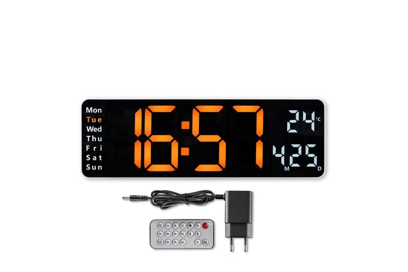 Väggklocka Hama Digital Santa Cruz - Svart - Inredning - Väggdekor - Väggklocka & väggur