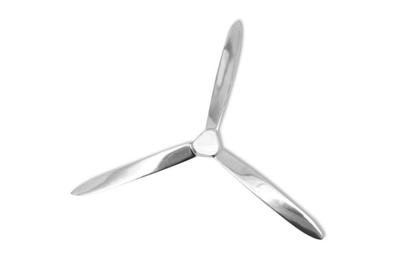 Väggmonterad propeller aluminium silver 70 cm - Silver - Inredning - Väggdekor