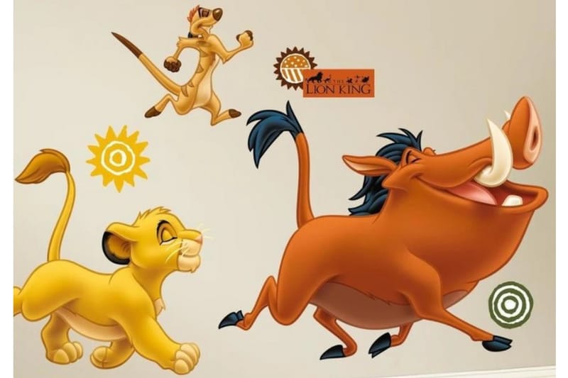 Disney Lejonkungen Limma&Ta Bort -Väggklistermärke - Wall stickers