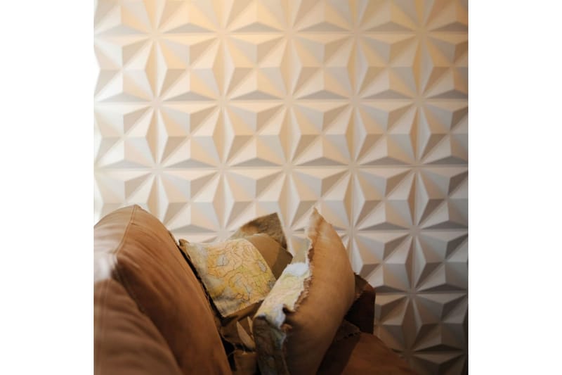 WallArt 3D Väggpaneler 24 st GA-WA17 cullinans - Vit - Inredning - Väggdekor