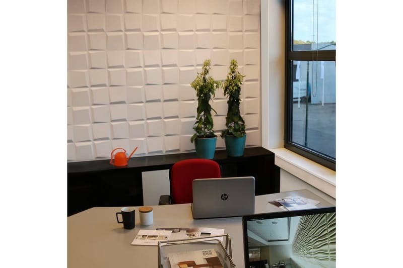 WallArt 3D Väggpaneler 24 st GA-WA21 oberon - Vit - Inredning - Väggdekor