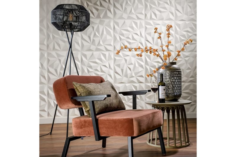 WallArt Väggpanel 3D 24 st GA-WA27 Puck - Vit - Inredning - Väggdekor
