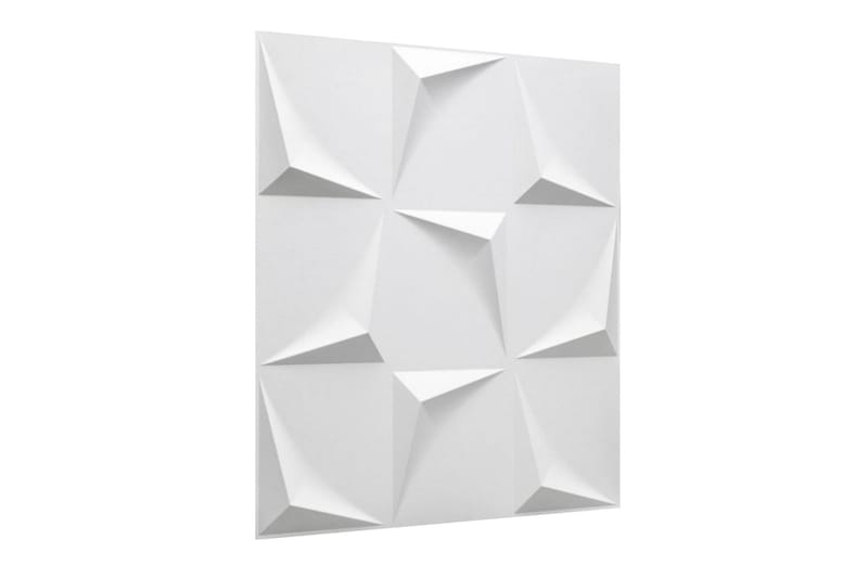 WallArt Väggpanel 3D Beau 24 st GA-WA28 - Vit - Inredning - Väggdekor