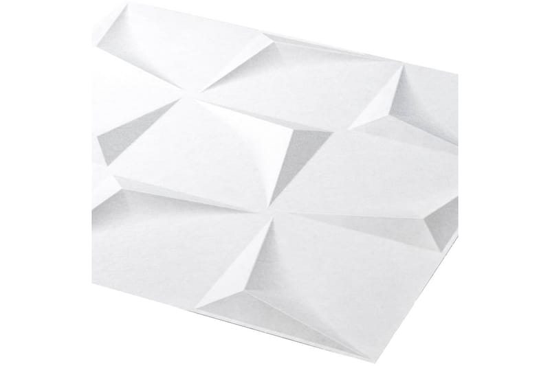 WallArt Väggpanel 3D Beau 24 st GA-WA28 - Vit - Inredning - Väggdekor