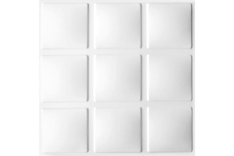 WallArt Väggpanel 3D Cubes 12 st GA-WA07 - Vit - Inredning - Väggdekor