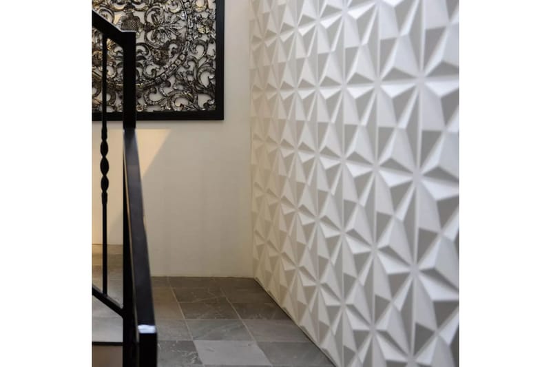 WallArt Väggpanel 3D Cullinans 12 st GA-WA17 - Vit - Inredning - Väggdekor