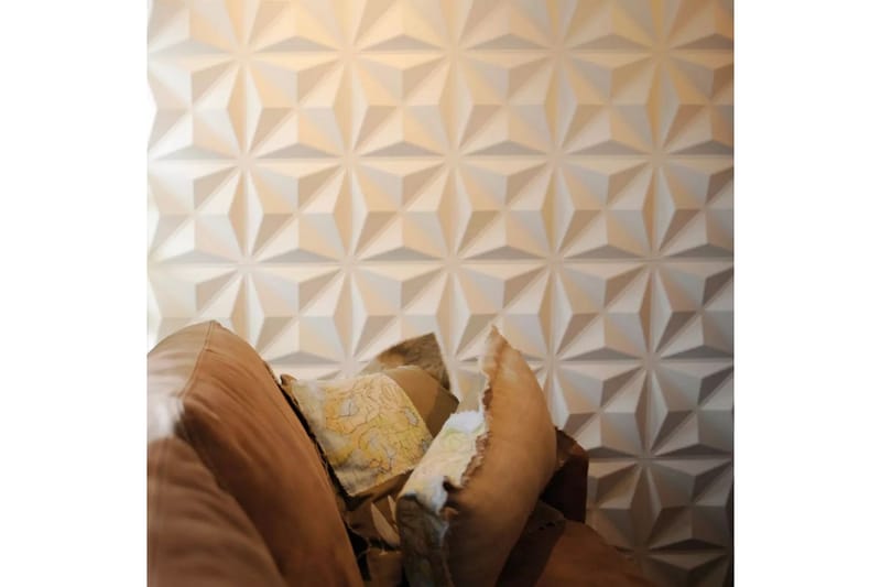 WallArt Väggpanel 3D Cullinans 12 st GA-WA17 - Vit - Inredning - Väggdekor