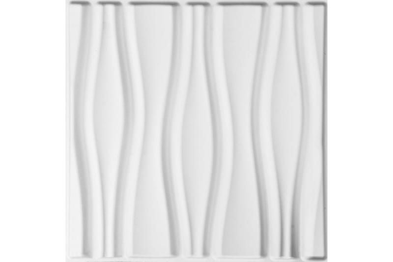 WallArt Väggpanel 3D Flows 12 st GA-WA14 - Vit - Inredning - Väggdekor