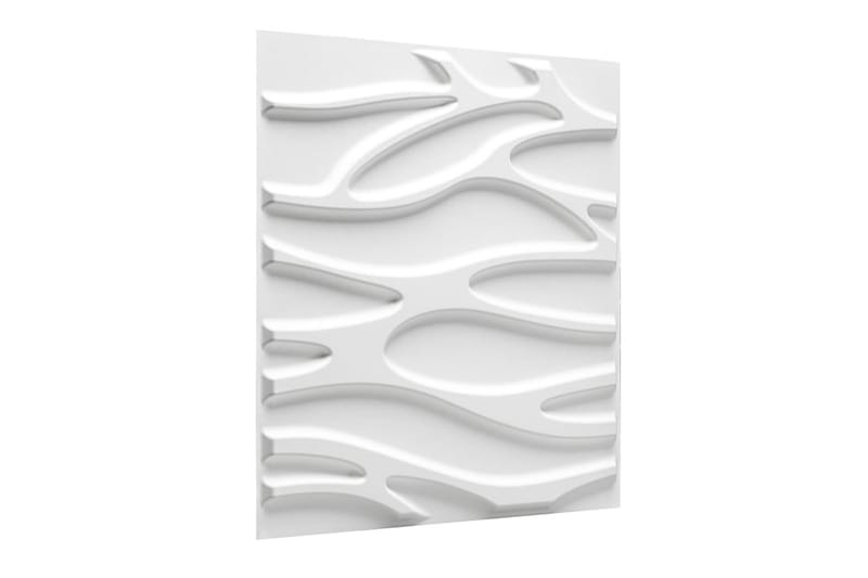 WallArt Väggpanel 3D GA-WA30 24 st julotte - Vit - Inredning - Väggdekor