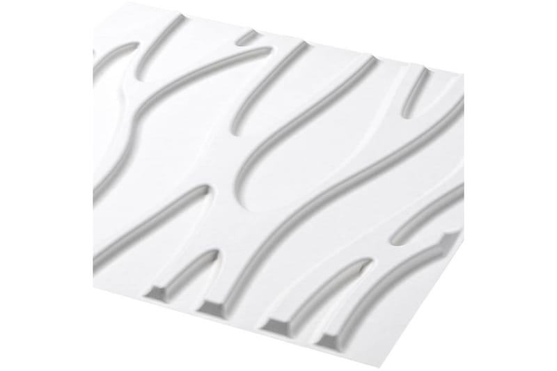 WallArt Väggpanel 3D GA-WA30 24 st julotte - Vit - Inredning - Väggdekor